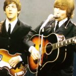 Gibson, George Harrison and John Lennon a